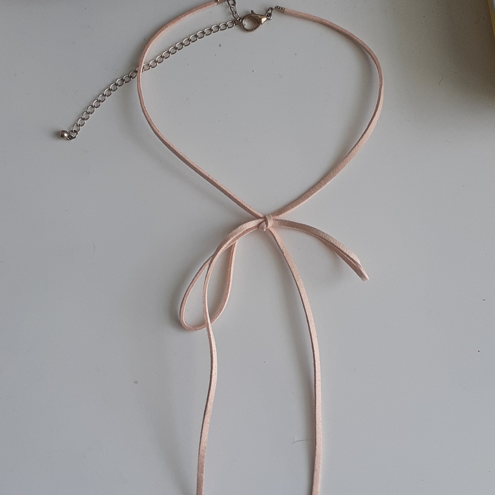 Pink Bow chocker